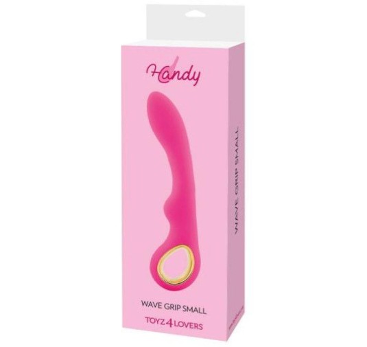 Wibrator- Vibratore design handy wave grip small pink